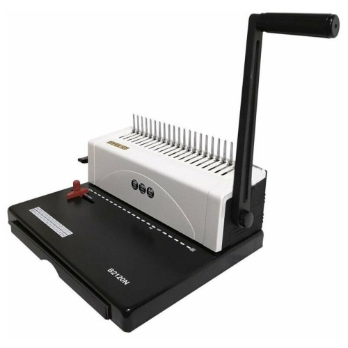 Переплетчик Office Kit B2120N A4/перф.25л.сшив/макс.500л./пластик.пруж. (4.5-51мм)