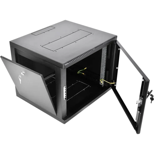 Шкаф коммутационный ЦМО ШРН-М-9.500-9005 настенный 9U 600x520мм черный