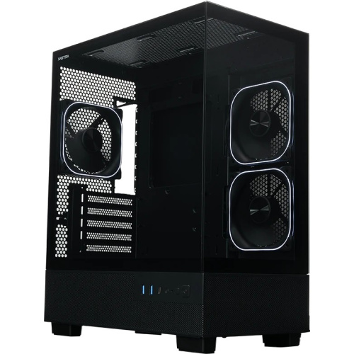 Корпус XASTRA Q400M 3ARGB-FG-C6-UC Black (Q400M-3FG12A-C6-UC) mATX/Aquarium/Screewless/ 3x120mm ARGB PWM FG fans/Argb+PWM HUB 6port/ Type-C