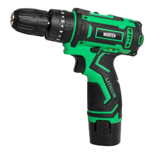 Дрель-шуруповерт WORTEN IM КА-90000580 ударная 2x2.0Ач+ЗУ