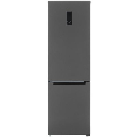 Холодильник с морозильником Бирюса W960NF серый