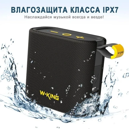 Портативная колонка W-King D2 черный