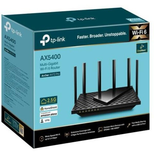 Двухдиапазонный роутер Wi‑Fi TP-Link Archer AX72 Pro AX5400 с портом WAN/LAN 2,5Гбит/с и поддержкой Mesh