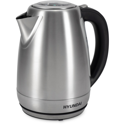 Электрочайник Hyundai HYK-S8408 1.7л. серебристый матовый/черный