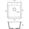 Кухонная мойка GRANFEST Urban 242 gray