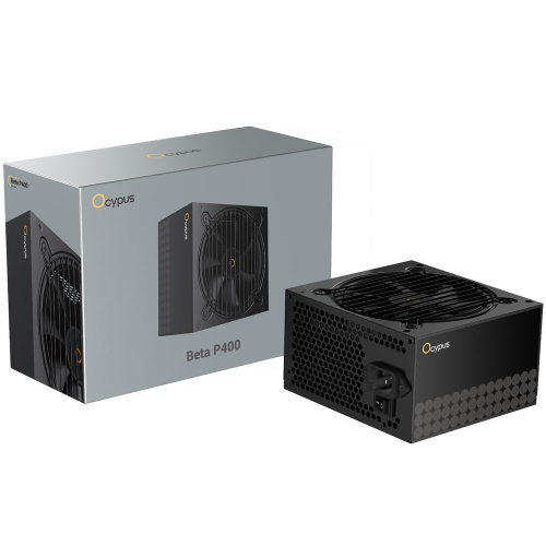 Блок питания Ocypus Beta P400 BK (Beta-P400-N1HDBK024X-EU) 400W (ATX, APFC, 20+4 pin, 120mm fan, PCI-E 6+2Px2, 3xSATA)