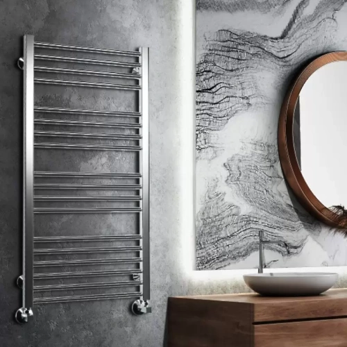 Электрический полотенцесушитель Royal Thermo Stato П11 500Х800 Полированная Сталь