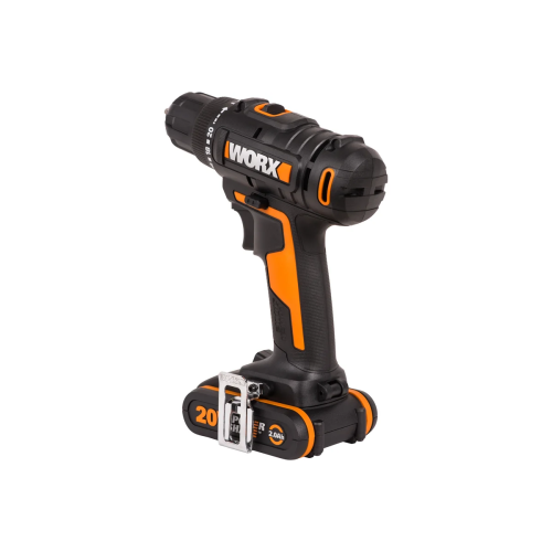 Дрель-шуруповерт аккумуляторная WORX WX100.2 2 АКБ 2Ач и ЗУ 0,4А сумка