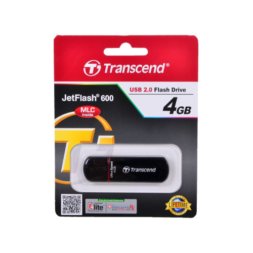 USB-флешка Transcend TS4GJF600 JetFlash 600, 4 Гб, USB 2.0, MLC