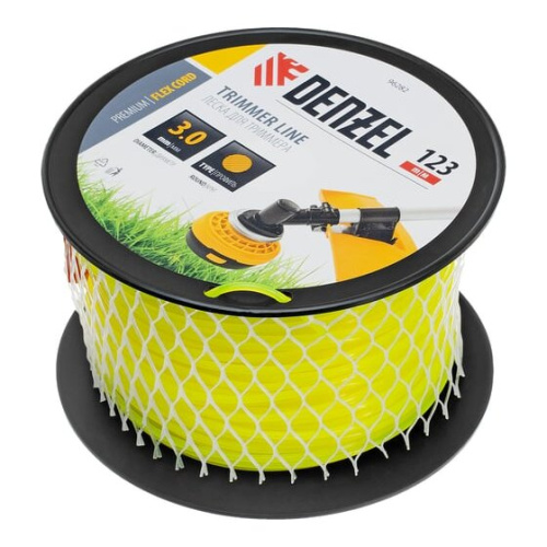 Леска для садовых триммеров Denzel 96282 d-3мм L-123м