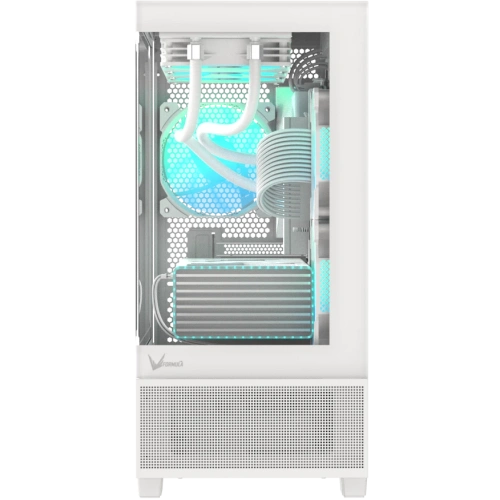 Корпус Formula V Line Crystal E1M White, MATX, USB3.0*2, Switch Display Panel
