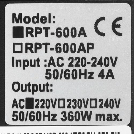 ИБП Powercom Raptor RPT-600A