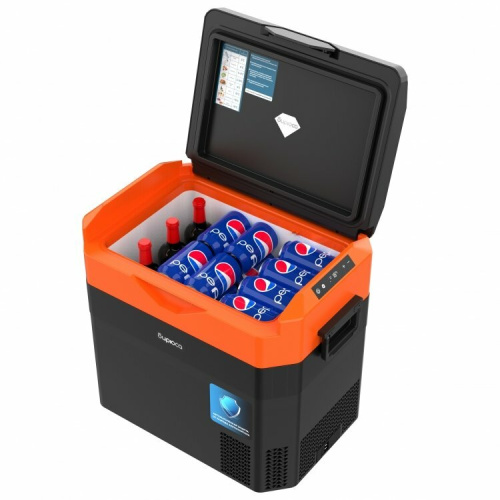 Автохолодильник Бирюса НС-38P7 оранжево-черный