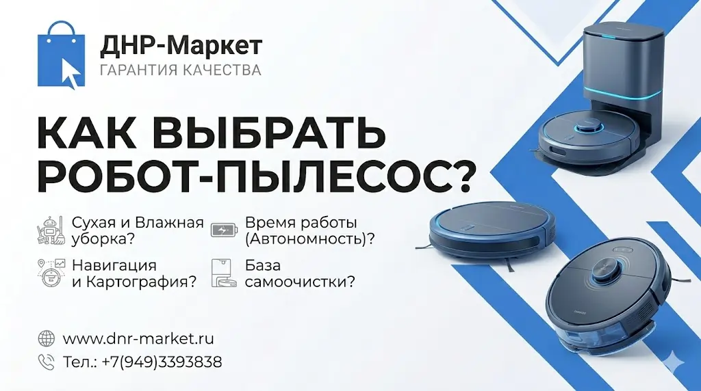 Роботы-пылесосы в ДНР и Донецке
